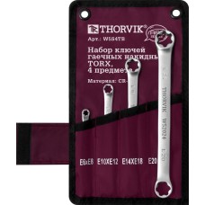 Набор ключей гаечных накидных TORX® серии ARC в сумке, E6-E24, 4 предмета Thorvik