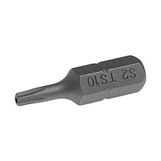 Бита TORX TS10Hх25мм 1/4" 5-ти гранная с отверстием JTC