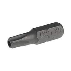 Бита TORX TS27Hх25мм 1/4" 5-ти гранная с отверстием JTC