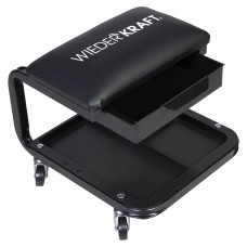 WDK-86030  Табурет ремонтный, инстр. полка у основания, ящик для инструментов под сиденьем