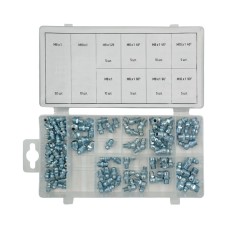 WDK-214053 Набор фитингов для пресс-масленок, металлический ниппель, 110 шт