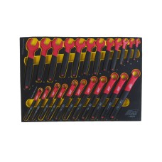 Набор инструментов 100 предметов изолированных (4 мягких ложемента) JTC