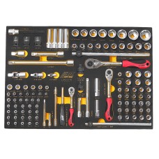 Набор инструментов 119 предметов слесарно-монтажный в ложементе JTC