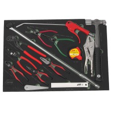 Набор инструментов 14 предметов слесарно-монтажный (VAG) в ложементе JTC