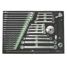 Набор инструментов 35 предметов слесарно-монтажный (VAG) в ложементе JTC