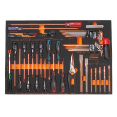 Набор инструментов 45 предметов слесарно-монтажный (MERCEDES) в ложементе JTC