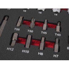 Набор инструментов 63 предметов слесарно-монтажный (1-ая секция) в ложементе JTC