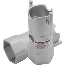 BS6P55B Ключ трубчатый ступичный шестигранный, 55 мм, 145 мм, с двумя штифтами Thorvik