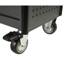 Тележка инструментальная 7 секций с полкой для тары (JTC-5637) JTC