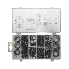 WDK-214054 Набор уплотнительных колец резиновых, черные, 180 шт.