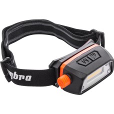 A90063 Фонарь светодиодный аккумуляторный, налобный с сенсором и световым пучком 300 Лм Ombra