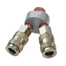 WDK-82MV Распределитель V-образный пневматический, 2 быстроразъемных EU соедения 1/4