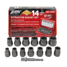 65731 Головки-экстракторы для поврежденных болтов/гаек, набор 14пр.