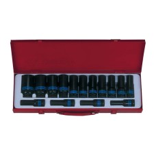 Набор ударных глубоких торцевых головок 1/2", шестигранные, 10-32 мм, 15 предметов KING TONY 4415MP0