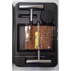 Набор для ремонта проколов колес в кейсе (шило,игла. нож, жгуты), TEK-004