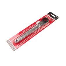 Ключ раскрывающийся 17мм 12-ти гранный L=200мм с трещоткой JTC