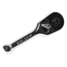 Ключ трещотка 1/4" 45 зубьев 89мм укороченная металлическая рукоятка JTC