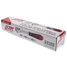 Ключ трещотка 1/4" 72 зуба 150мм с резиновой рукояткой JTC