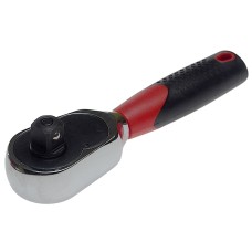 Ключ трещотка 3/8" 45 зубьев 120мм резиновая рукоятка JTC