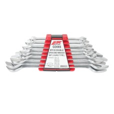 Набор ключей рожковых 6-24мм двухсторонних 8 предметов с держателем JTC