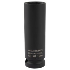 WDK-702-19L Головка торцевая ударная глубокая тонкостенная 1/2", 6 гр. 19 мм.