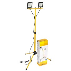 Прожектор светодиодный СДО 06-2х30Ш штатив 6500К IP65 черный IEK