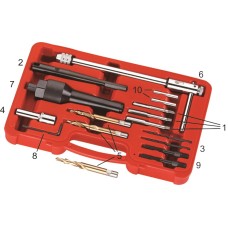 Набор инструментов для демонтажа свечей накаливания 16 предметов в кейсе JTC