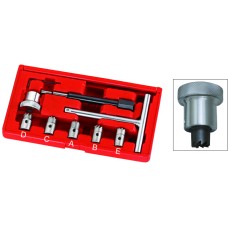 Набор инструментов для притирки седел форсунок дизельного двигателя 9 предметов в кейсе JTC
