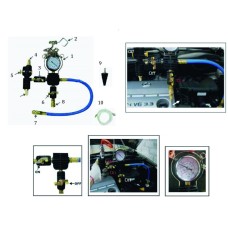Набор инструментов для тестирования давления в радиаторе 27 предметов в кейсе JTC