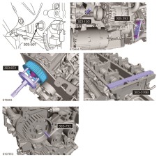 Набор фиксаторов распредвала и коленвала (FORD,MAZDA) в кейсе JTC