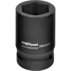 Головка 1" шестигранная 36мм "AV Steel" AV-540036