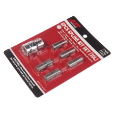 Набор бит 1/2" SPLINE с держателем М5-12 6 предметов JTC