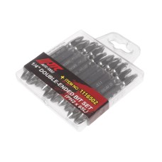 Набор бит 1/4" PHILIPS PH2 двусторонних удлиненных 10 предметов в боксе JTC