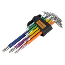 WDK-TL1050 набор ключей TORX экстра-длинные T10-T50, 9 шт, сталь S2