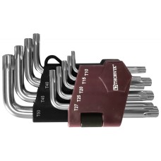 TTKS9S Набор ключей торцевых T-TORX® коротких с центрированным штифтом,Т10H-T50H, 9 предметов