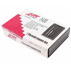 Набор инструментов для восстановления резьбы (вставки М12х1.5, L=16.3мм, 10шт.) 14 предметов JTC