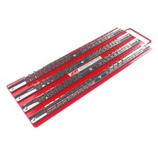 Лоток с реечными держателями головок (1/4"х20шт. 3/8"х30шт. 1/2"х30шт.) 440х150мм JTC