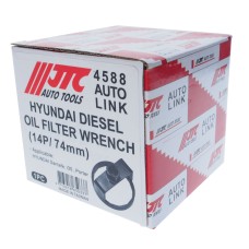 Ключ для демонтажа фильтра масляного 74мм 14-ти гранный (HYUNDAI Santa Fe,i35,Porter) JTC