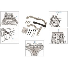 Набор приспособлений для фиксации коленвала и распредвала (OPEL,VAUXHALL,CHEVROLET) JTC
