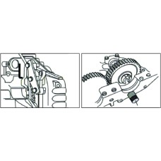 Набор приспособлений для фиксации коленвала и распредвала (VOLVO 1.6,1.9,2.0,2.4L дизель) JTC