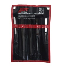 Набор пинцетов нержавеющая сталь 5 предметов JTC