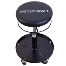 WDK-86020  Табурет ремонтный круглый, микролифт с ходом 120 мм, инструментальная полка
