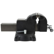 Профессиональные слесарные тиски поворотные с наковальней 125 мм Weidercraft