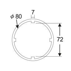 Головка для гаек муфты переднего главного вала транмиссии 3/4" 72мм (SCANIA) JTC