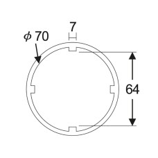 Головка для гаек муфты передней главной оси трансмиссии 3/4" 64мм (SCANIA) JTC