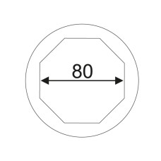 Головка для ступичных гаек передних колес 1" 80мм 8-гранная (SCANIA) JTC