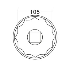 Головка ступичная 105мм (IVECO) JTC