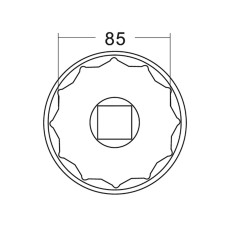 Головка ступичная 85мм (IVECO) JTC