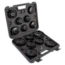 WDK-81245 Комплект чашек для съема масляных фильтров в пластиковом кейсе.В комплект входят 14 насад