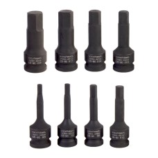 Набор ударных головок 1/2" HEX 8 предметов, H5-H19 Weidercraft